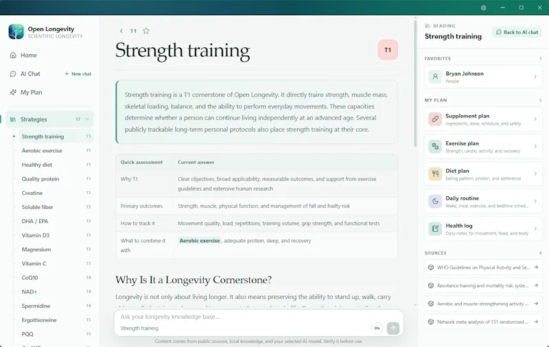 OpenLongevity screenshot 7