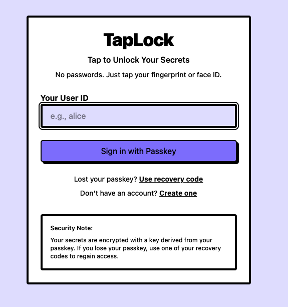 TapLock gallery image