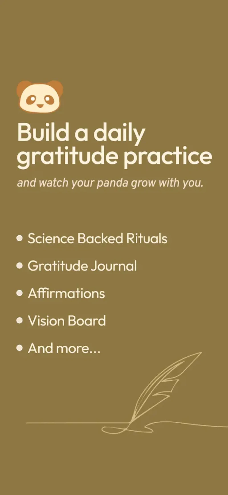 Grateful Panda: Gratitude App screenshot 1