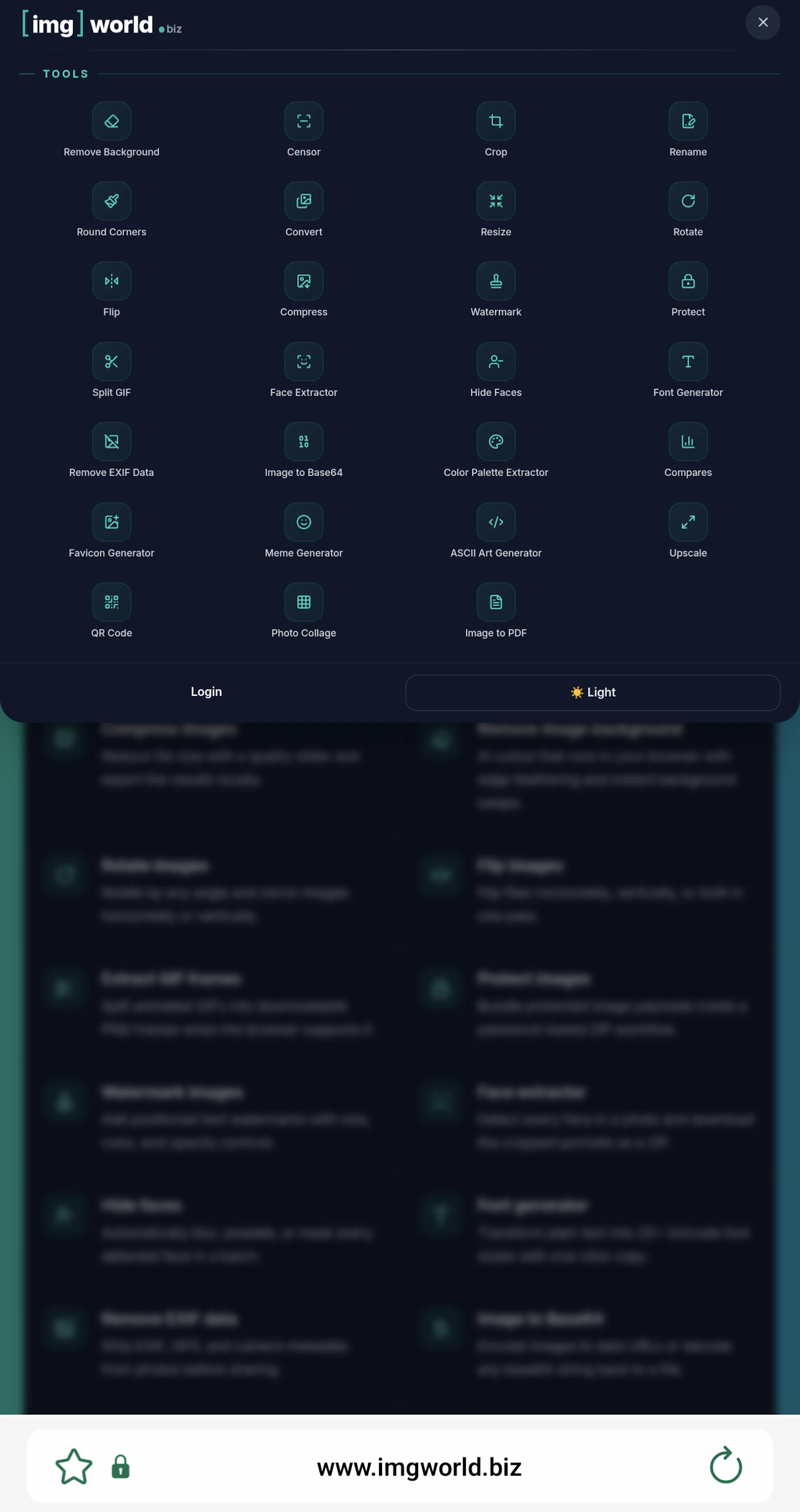 ImgWorld.biz screenshot 1