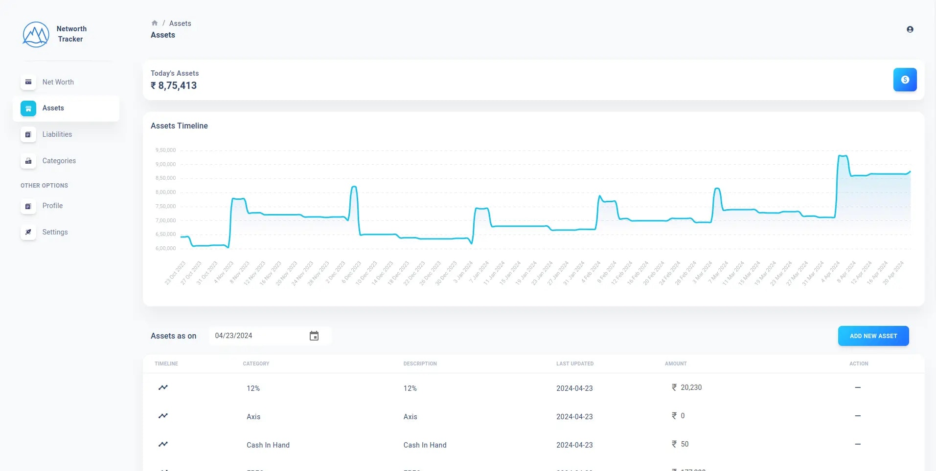 Networth Tracker - Verfolgen Sie und erweitern Sie Ihr Vermögen Medien 2