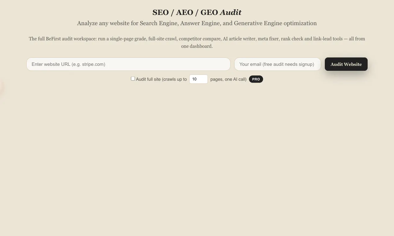 BeFirst SEO gallery image