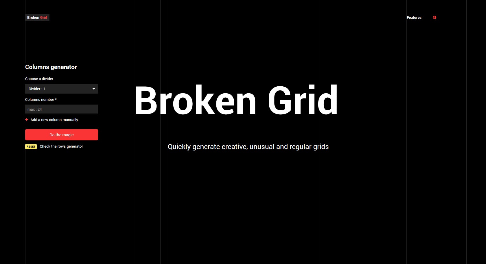 Css broken grid generator gallery image
