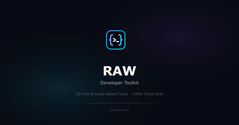 RAW - Developer Toolkit screenshot 1