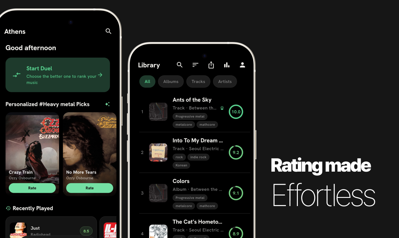 Athens - Open Source Music Rating App gallery image