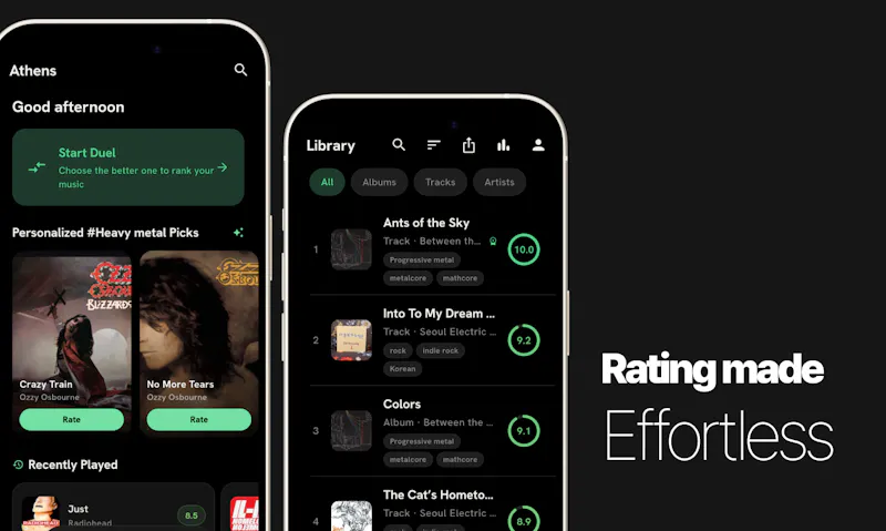 Athens - Open Source Music Rating App screenshot 2