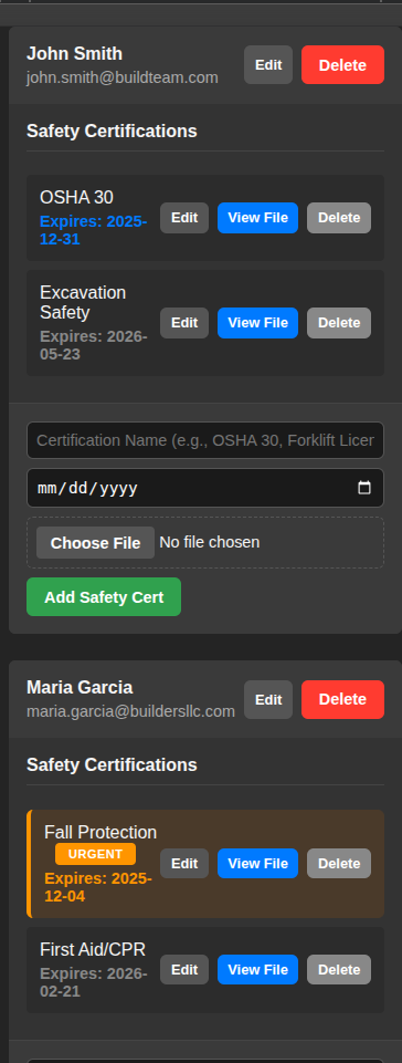 CrewCerts - Screenshot 5 showing product features and functionality