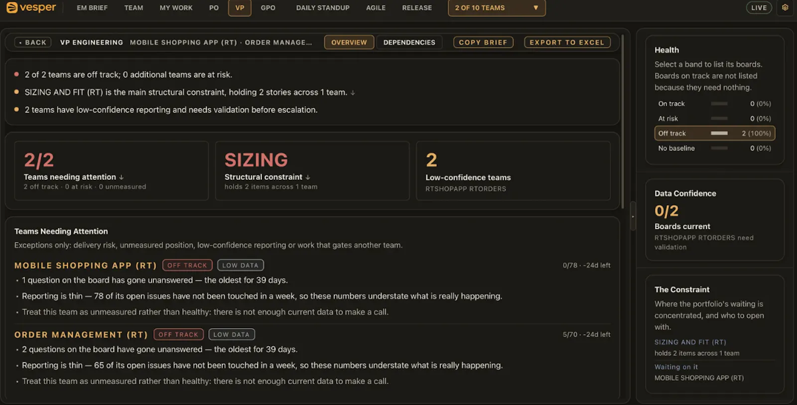 Vesper  screenshot 2