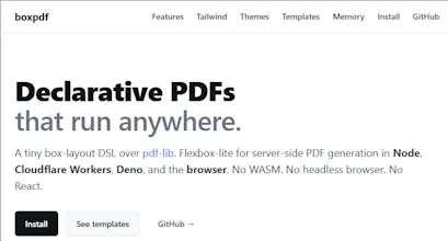 boxpdf · flow PDF layout for JS runtimes gallery image