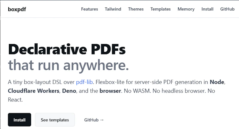 boxpdf · flow PDF layout for JS runtimes screenshot 1
