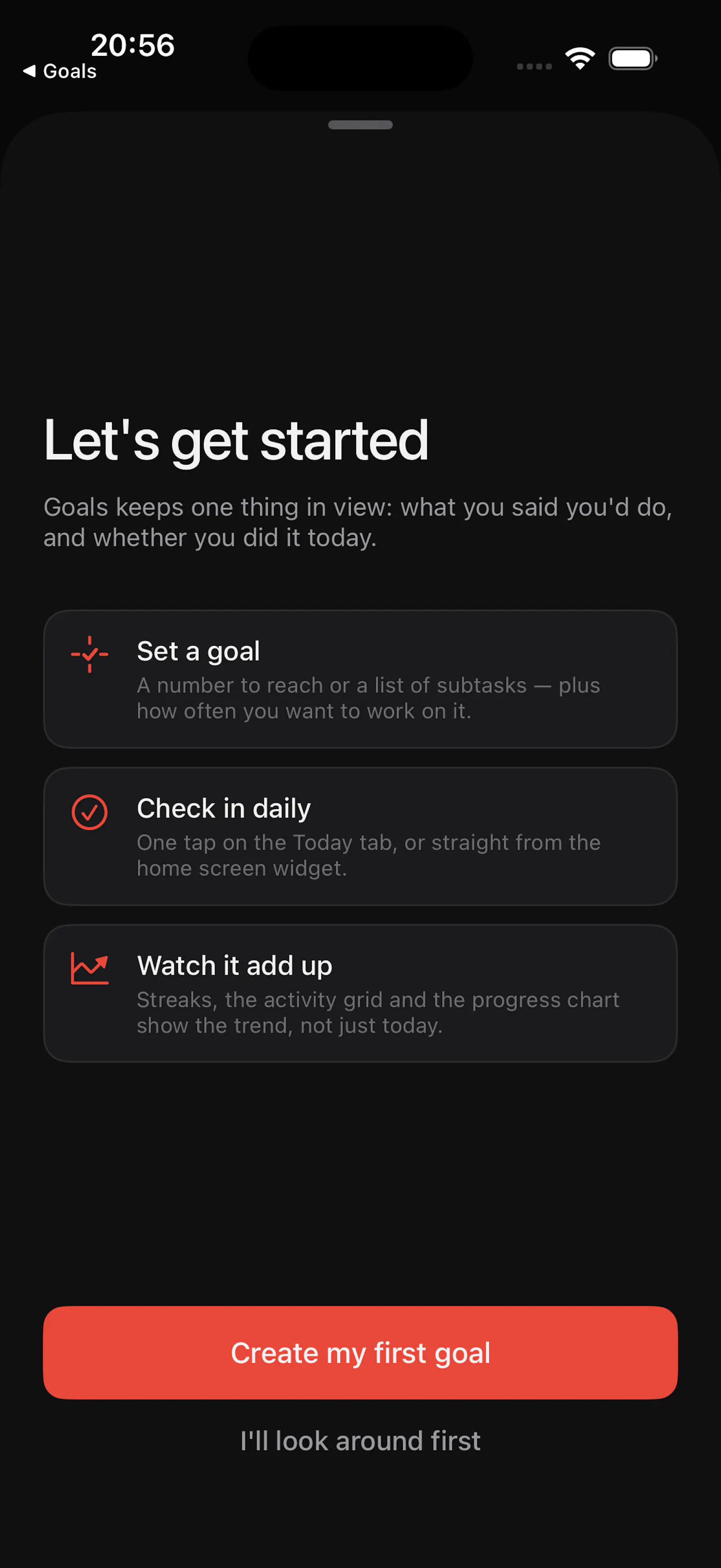 Goals screenshot 6