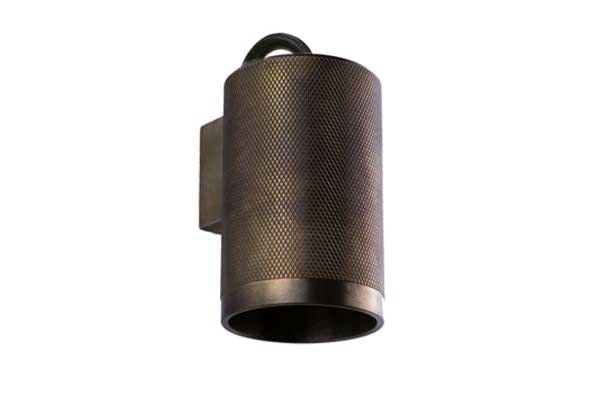 Adamas aged bronze wall light
