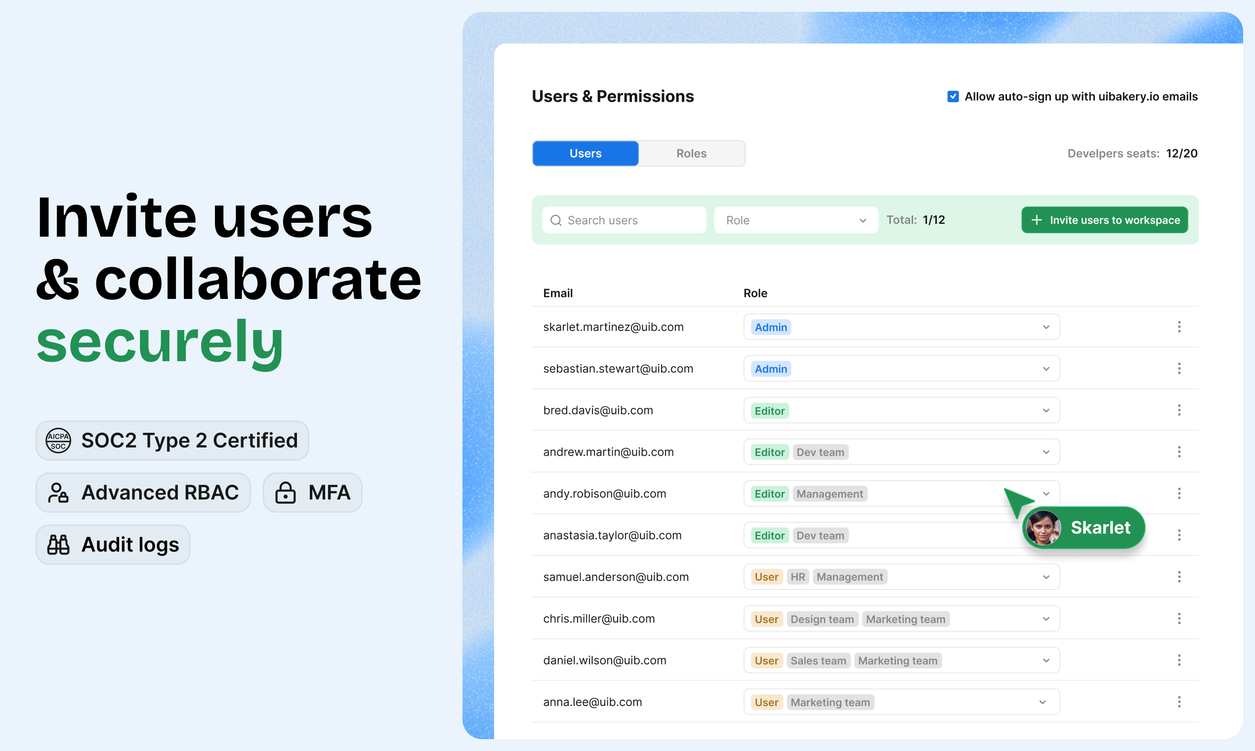 UI Bakery App Agent gallery image