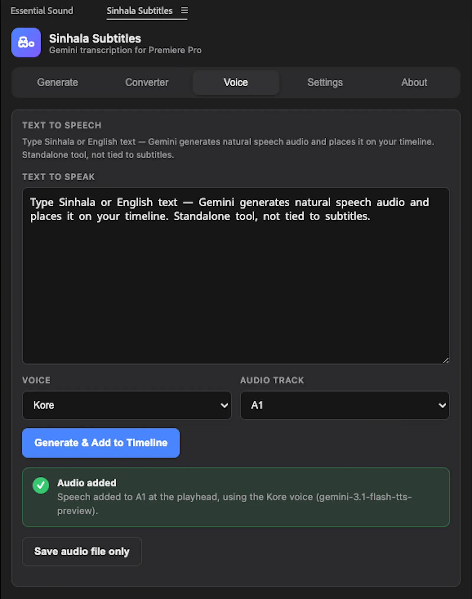 Sinhala Subtitle Generator screenshot 5
