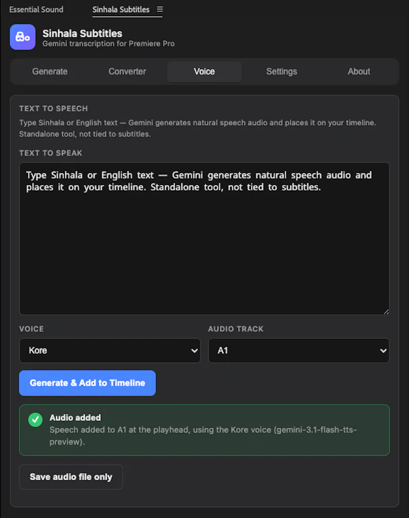 Sinhala Subtitle Generator screenshot 5