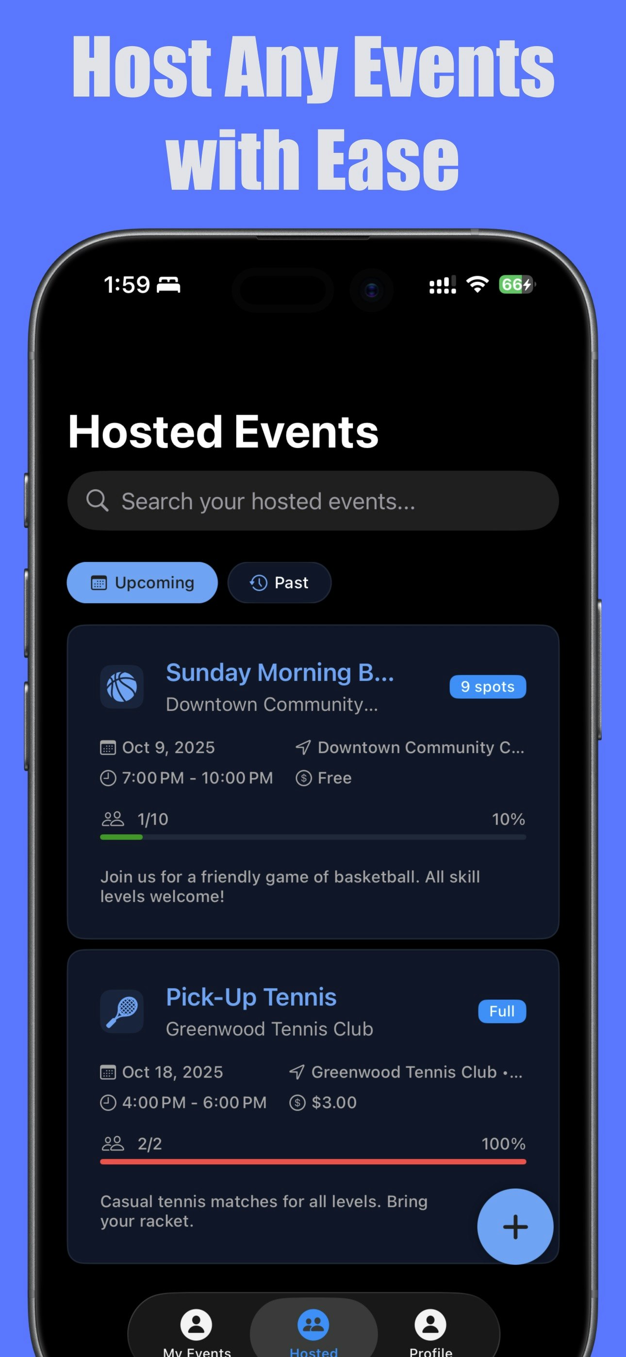 Sportsflow - Main screenshot showing features and interface