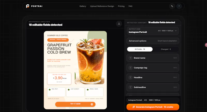 Postrai AI Flyer Generator screenshot 3