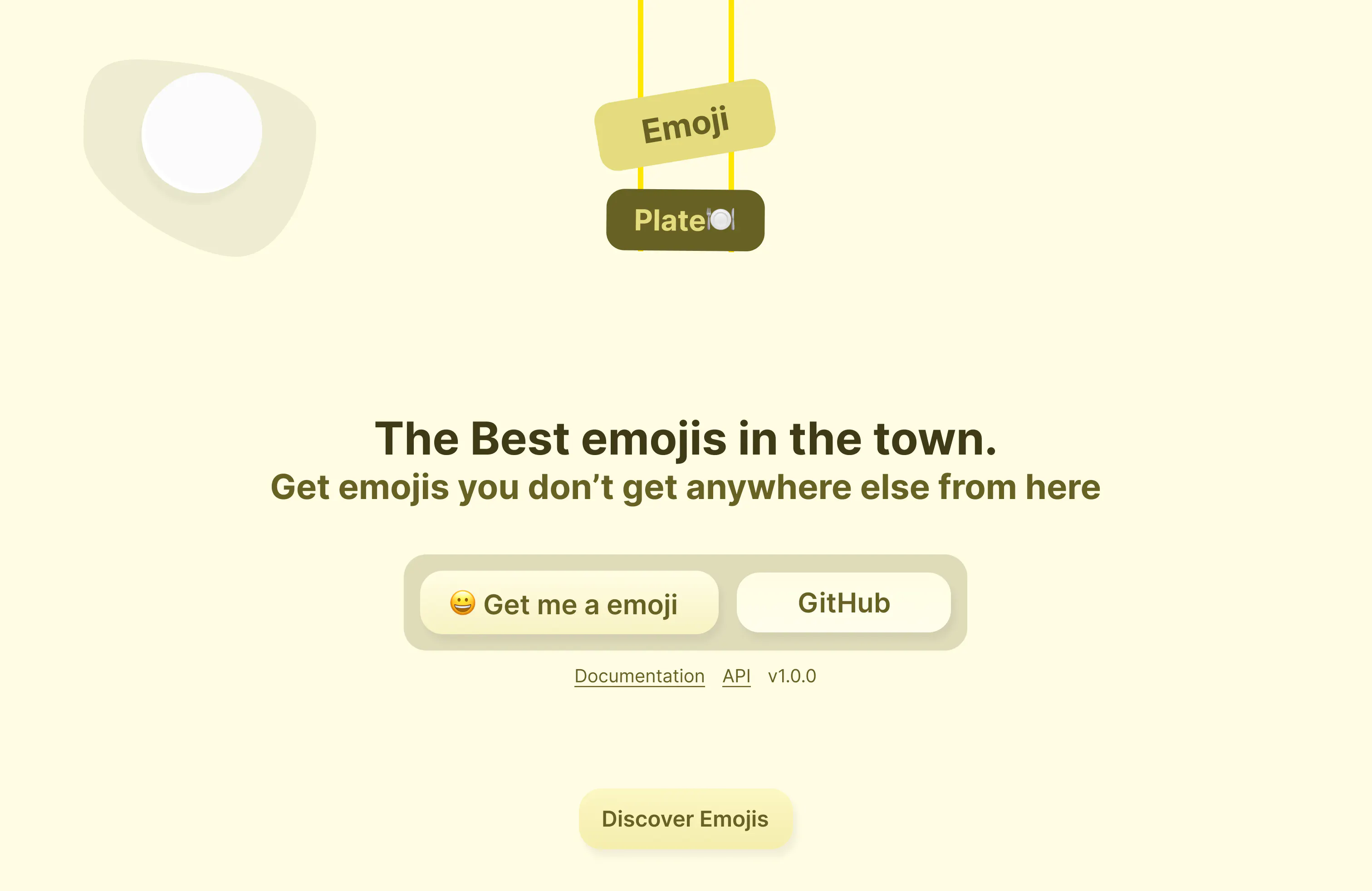 Emoji plate