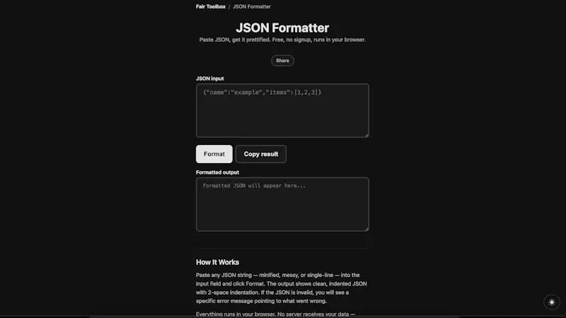 Fair Toolbox screenshot 1