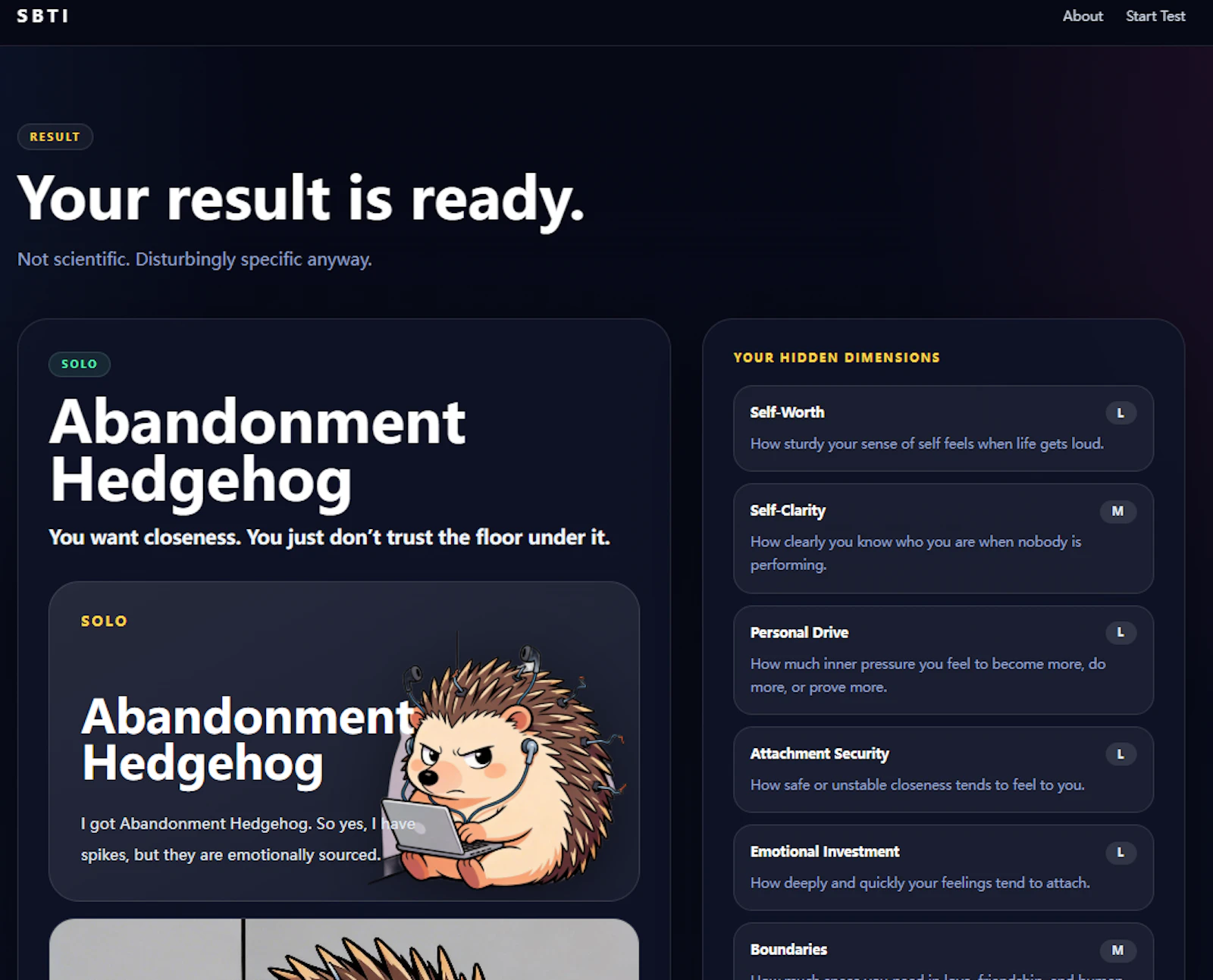 SBTI Test screenshot 3