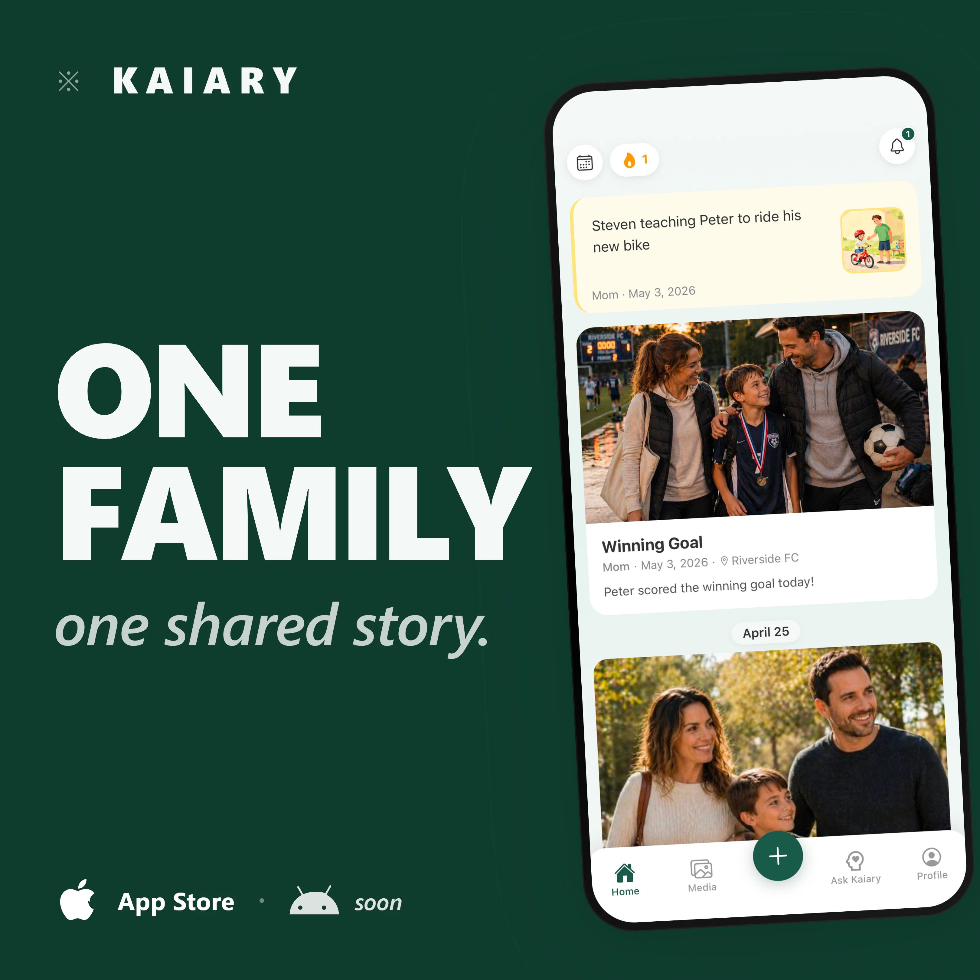 Kaiary — Private Family Memory Vault screenshot 2