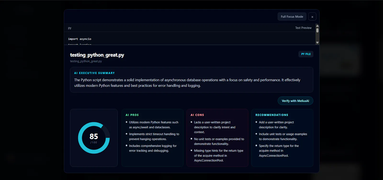 MeliusAI screenshot 3