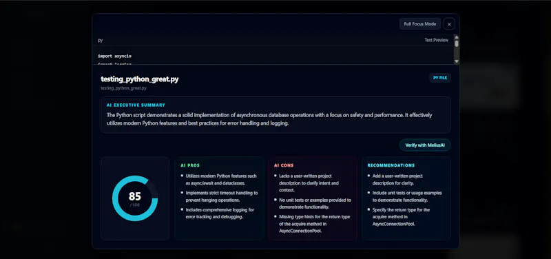 MeliusAI screenshot 3