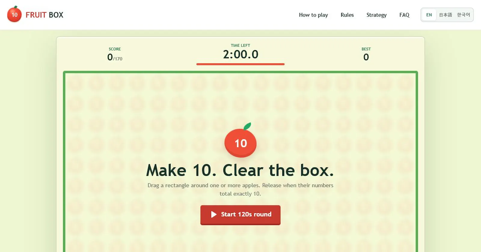 Fruit Box screenshot 2