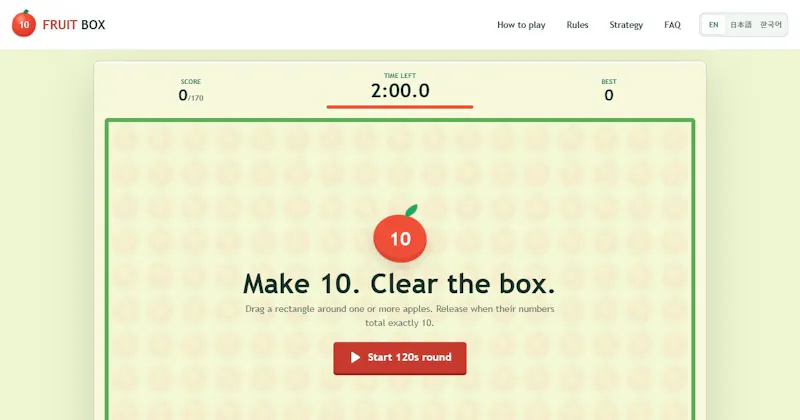 Fruit Box screenshot 2