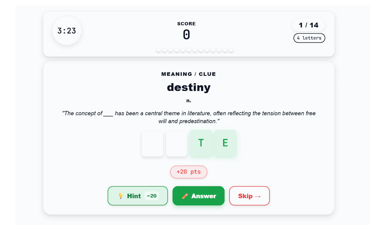 WordLevel screenshot 1