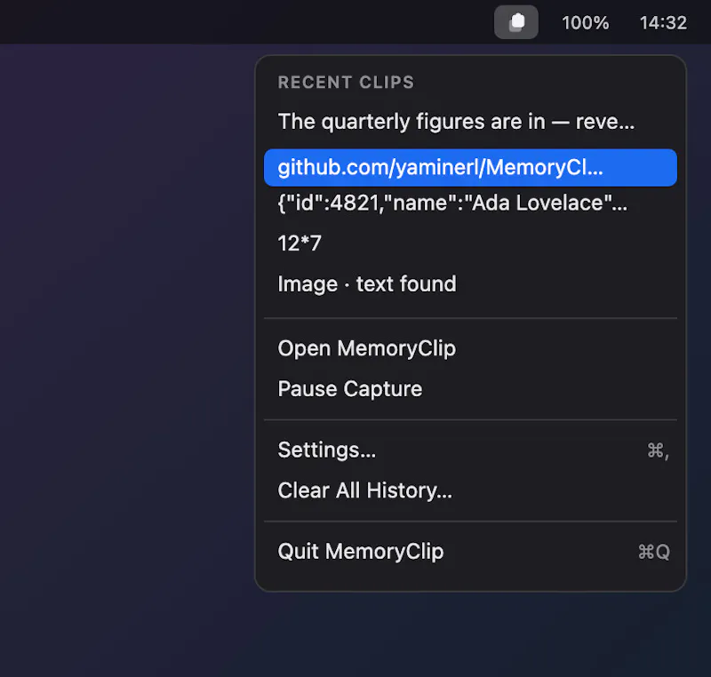 MemoryClip screenshot 3