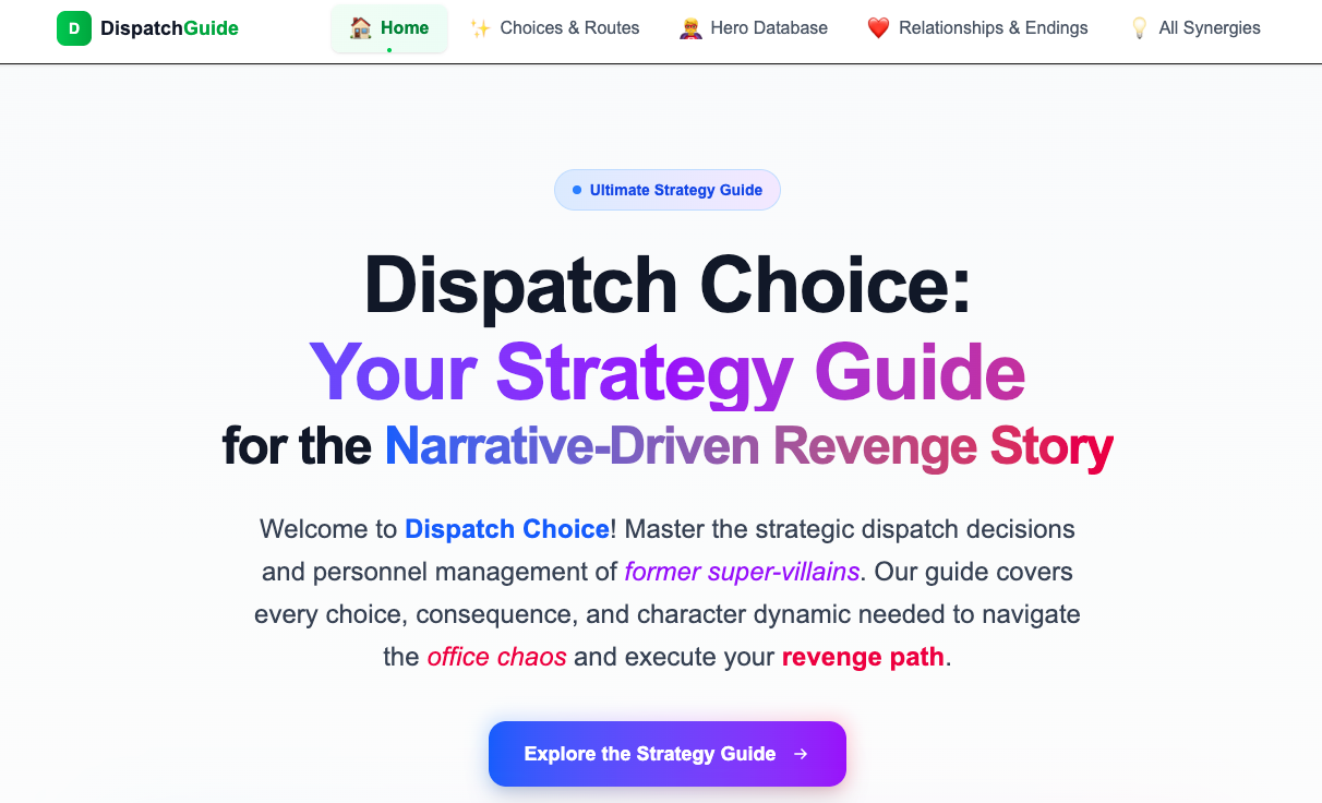 Dispatch Choice - Product Hunt launch logo and brand identity