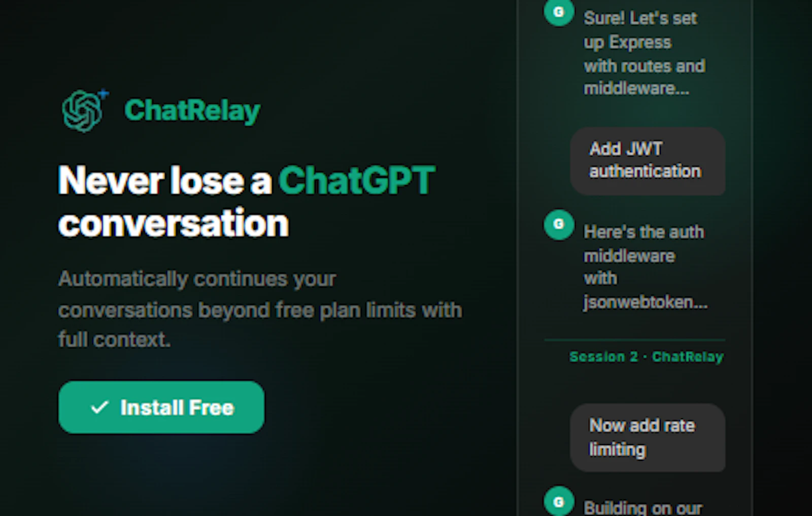 ChatRelay screenshot 2