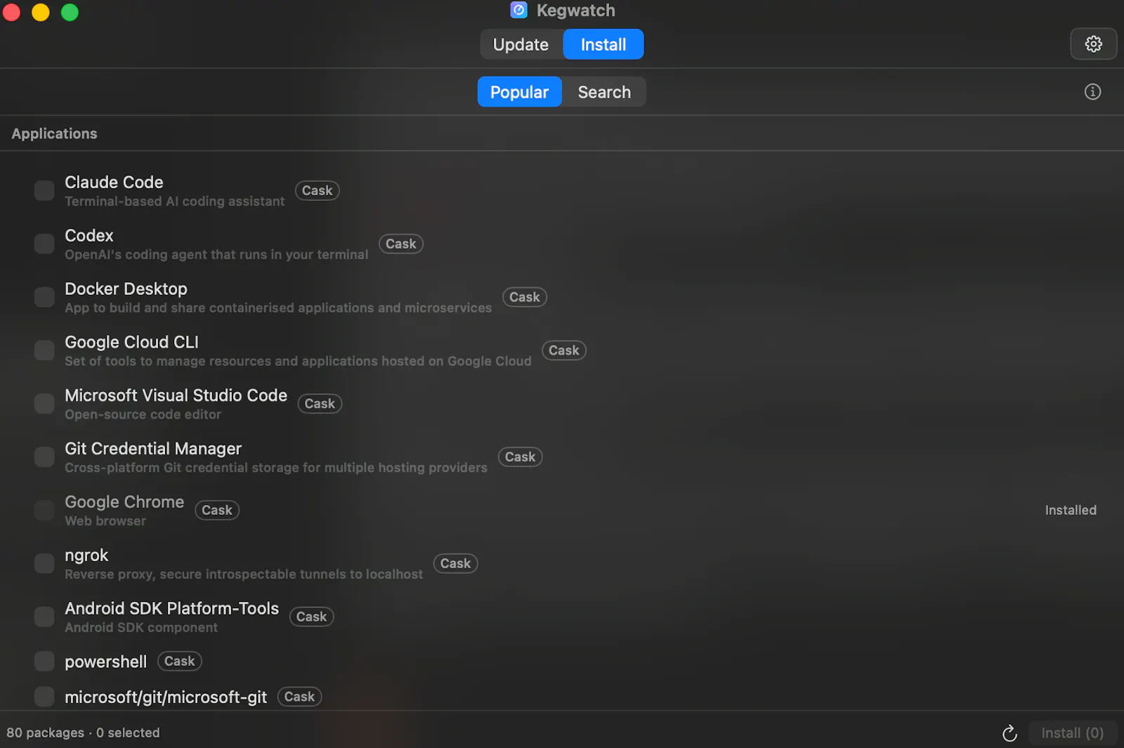 Kegwatch screenshot 2