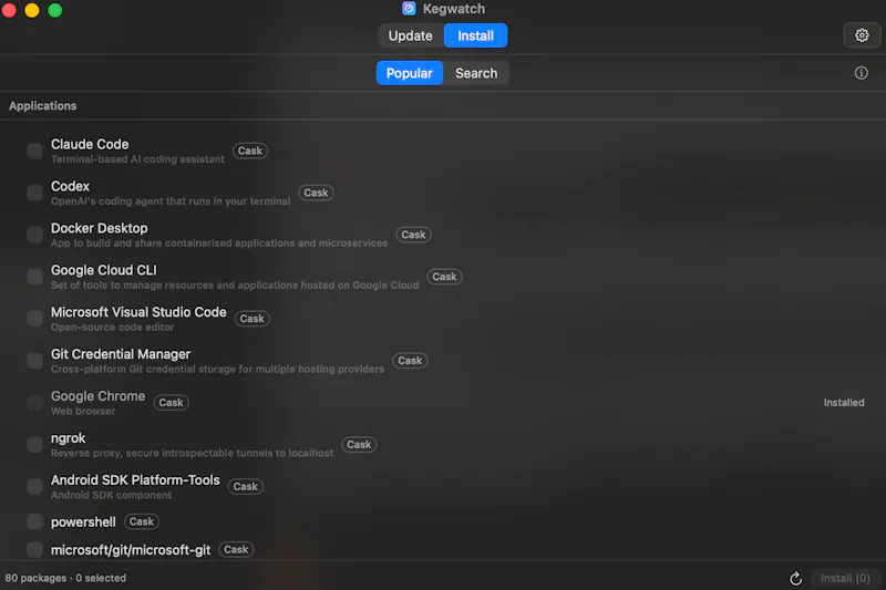 Kegwatch screenshot 2