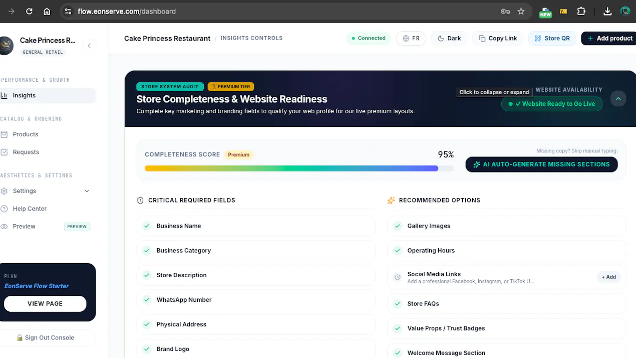 EonServe Flow product