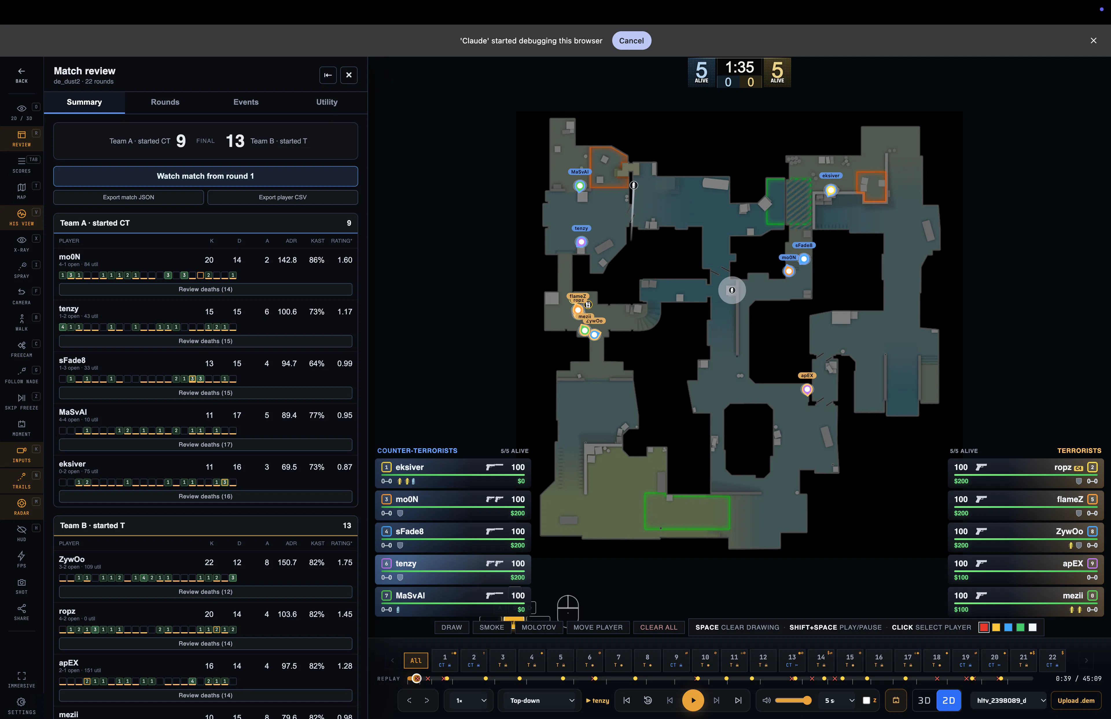 Memorin - Free CS2 Demo Viewer gallery image