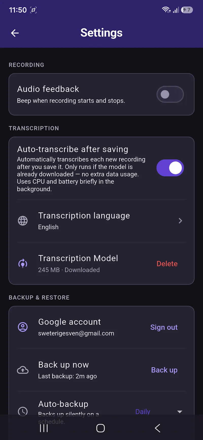 Voice Note Keeper - VNK screenshot 3