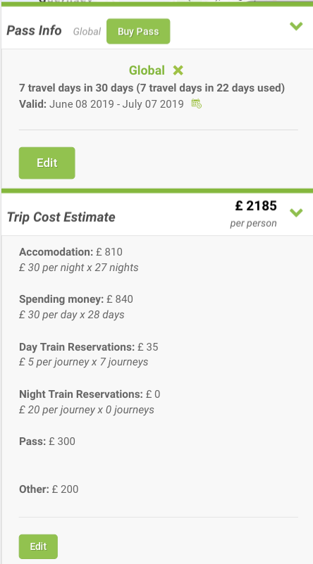 Interrail Planner Premium gallery image