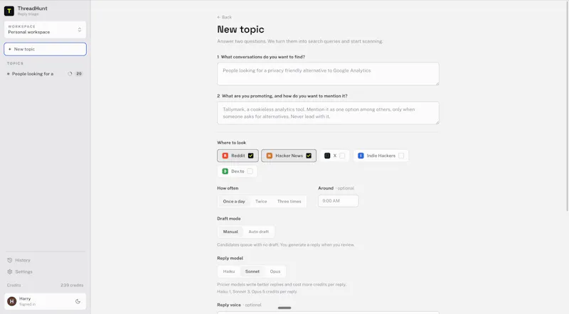 ThreadHunt screenshot 5