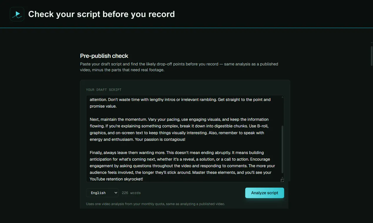 Retention Analyzer gallery image