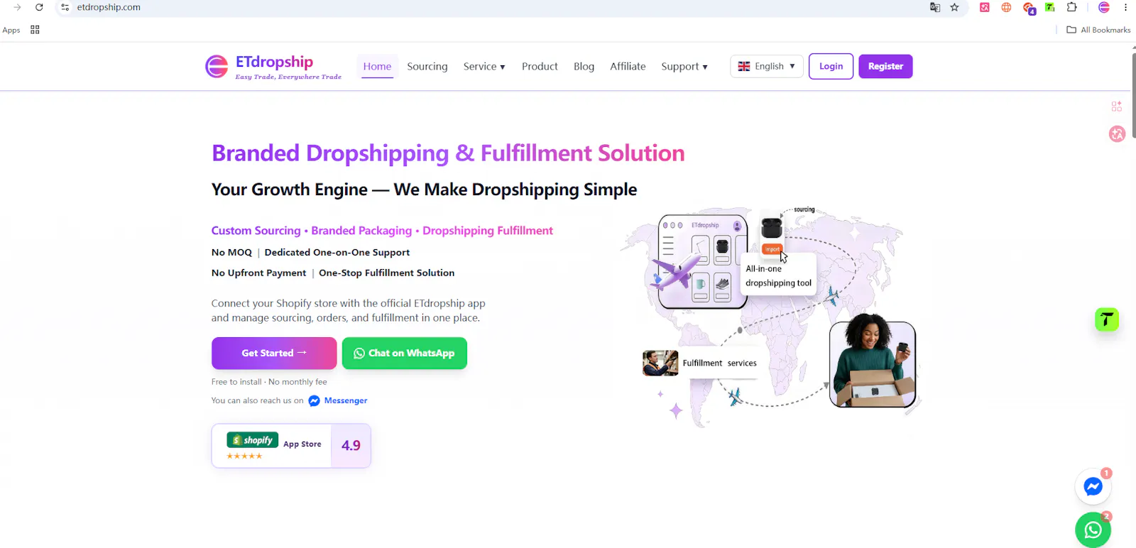 ETdropship screenshot 1