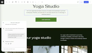 WordPress.com AI Website Builder gallery image