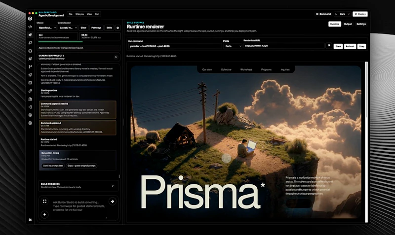 BuilderStudio screenshot 2