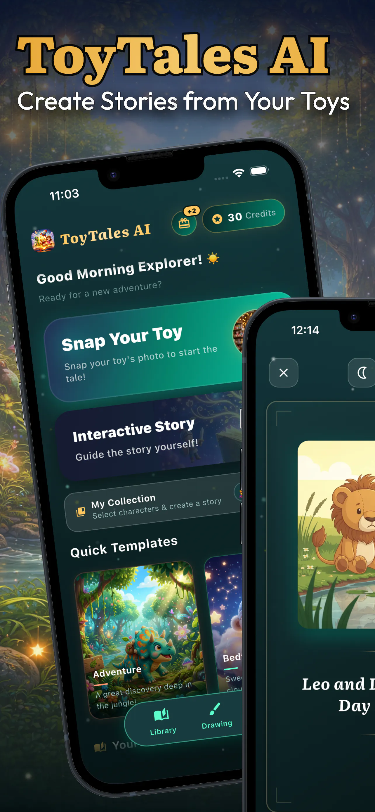 Toy Tales AI: Story Maker 제품 배너