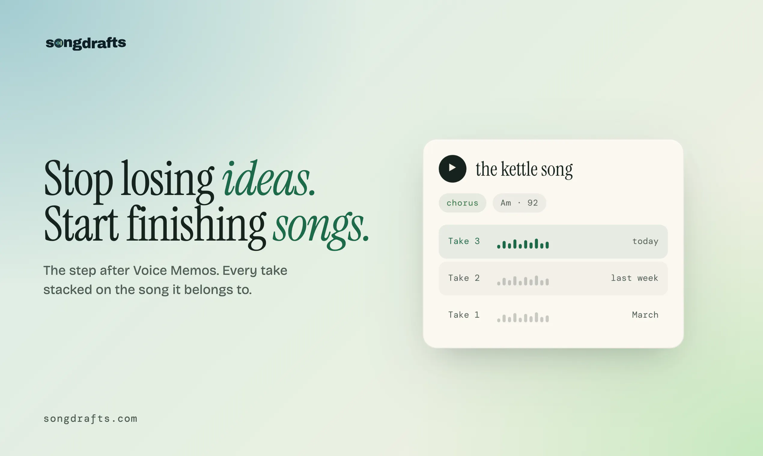 songdrafts gallery image