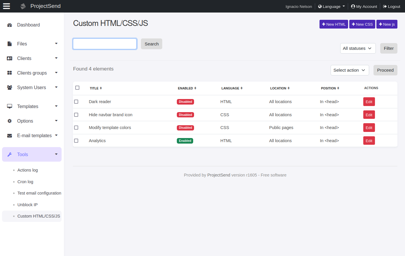 Projectsend - チームやクライアントとファイルを安全に共有しますメディア5