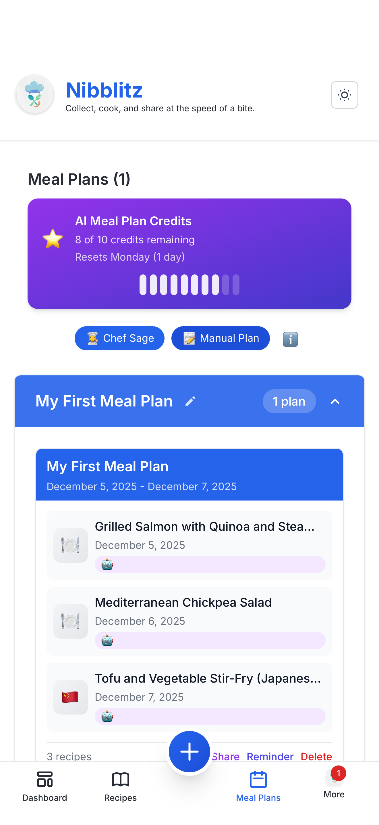 Nibblitz — Makes your recipes social gallery image