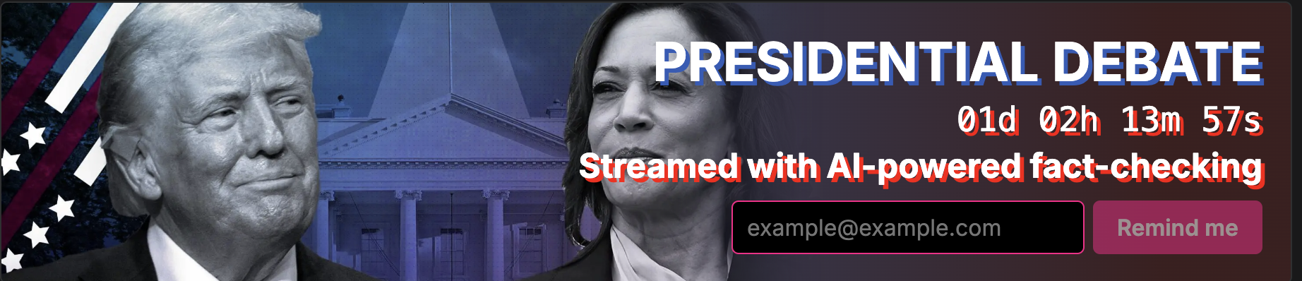 Trump gegen Harris Echtzeit Video Faktenprüfung Medien 2