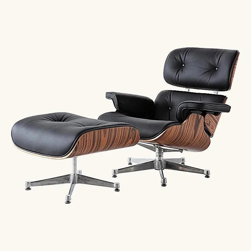 Eames Inspired Lounge Chair and Ottoman